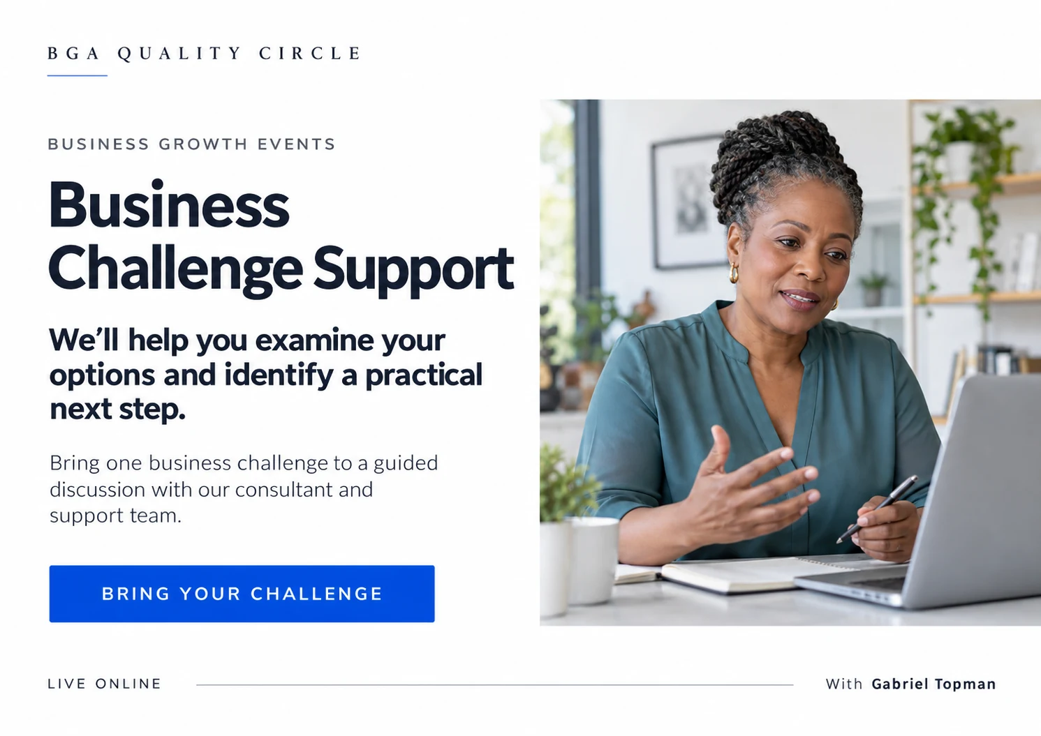 Business Challenge Support featured offer
